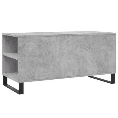 Tavolino Salotto Grigio Cemento 102x44,5x50cm Legno Multistrato | homemem39