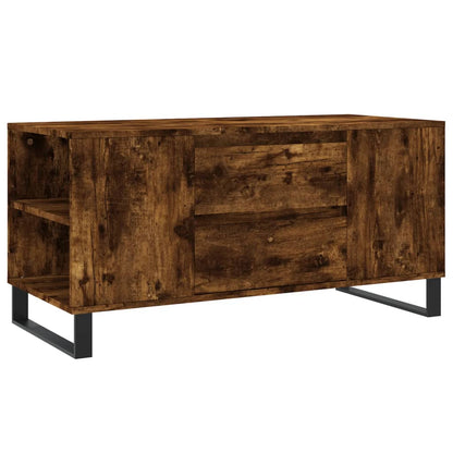 Tavolino da Salotto Rovere Fumo 102x44,5x50cm Legno Multistrato | homemem39