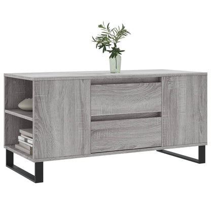 Tavolino Salotto Grigio Sonoma 102x44,5x50 cm Legno Multistrato | homemem39
