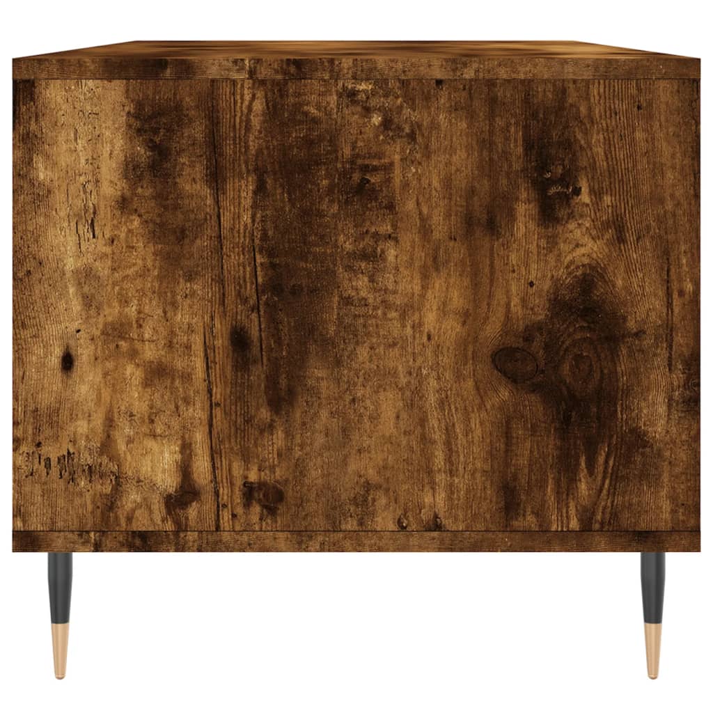 Tavolino da Salotto Rovere Fumo 90x49x45 cm Legno Multistrato | homemem39