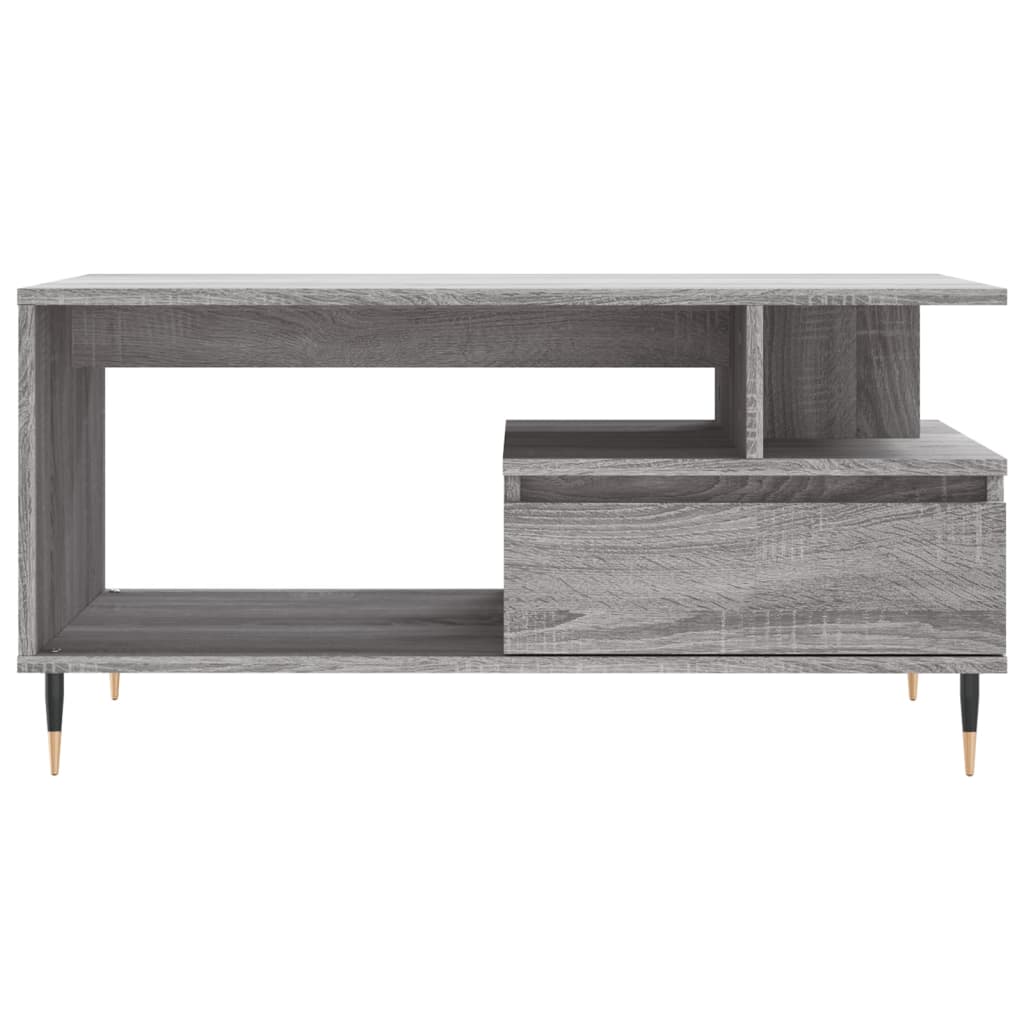Tavolino da Salotto Grigio Sonoma 90x49x45 cm Legno Multistrato | homemem39