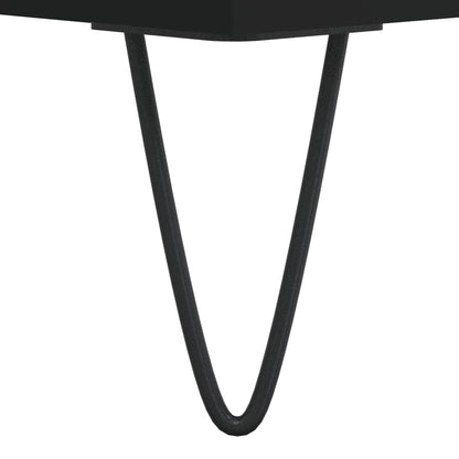 Tavolino da Salotto Nero 90x49x45 cm in Legno Multistrato | homemem39