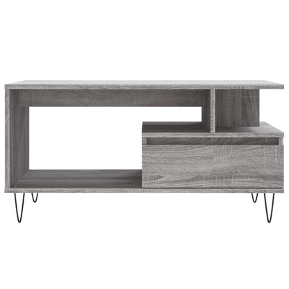 Tavolino da Salotto Grigio Sonoma 90x49x45 cm Legno Multistrato | homemem39
