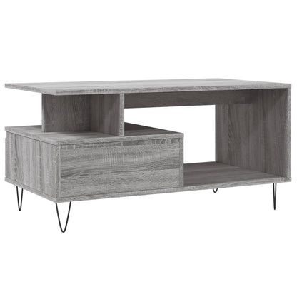 Tavolino da Salotto Grigio Sonoma 90x49x45 cm Legno Multistrato | homemem39