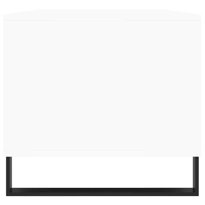 Tavolino da Salotto Bianco 90x49x45 cm in Legno Multistrato | homemem39