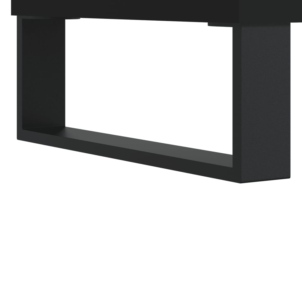 Tavolino da Salotto Nero 90x49x45 cm in Legno Multistrato | homemem39