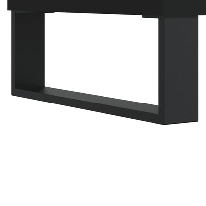 Tavolino da Salotto Nero 90x49x45 cm in Legno Multistrato | homemem39