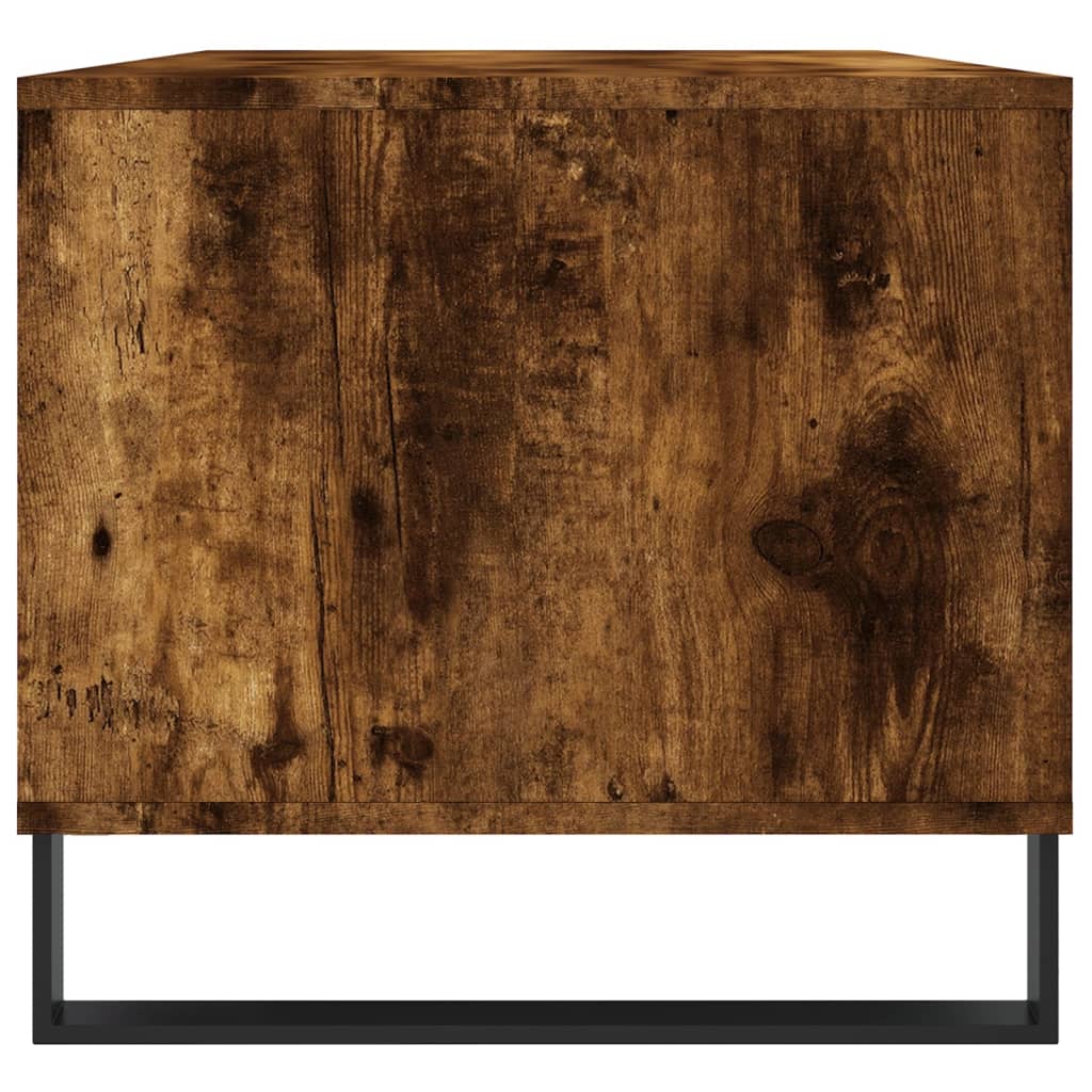 Tavolino da Salotto Rovere Fumo 90x49x45 cm Legno Multistrato | homemem39
