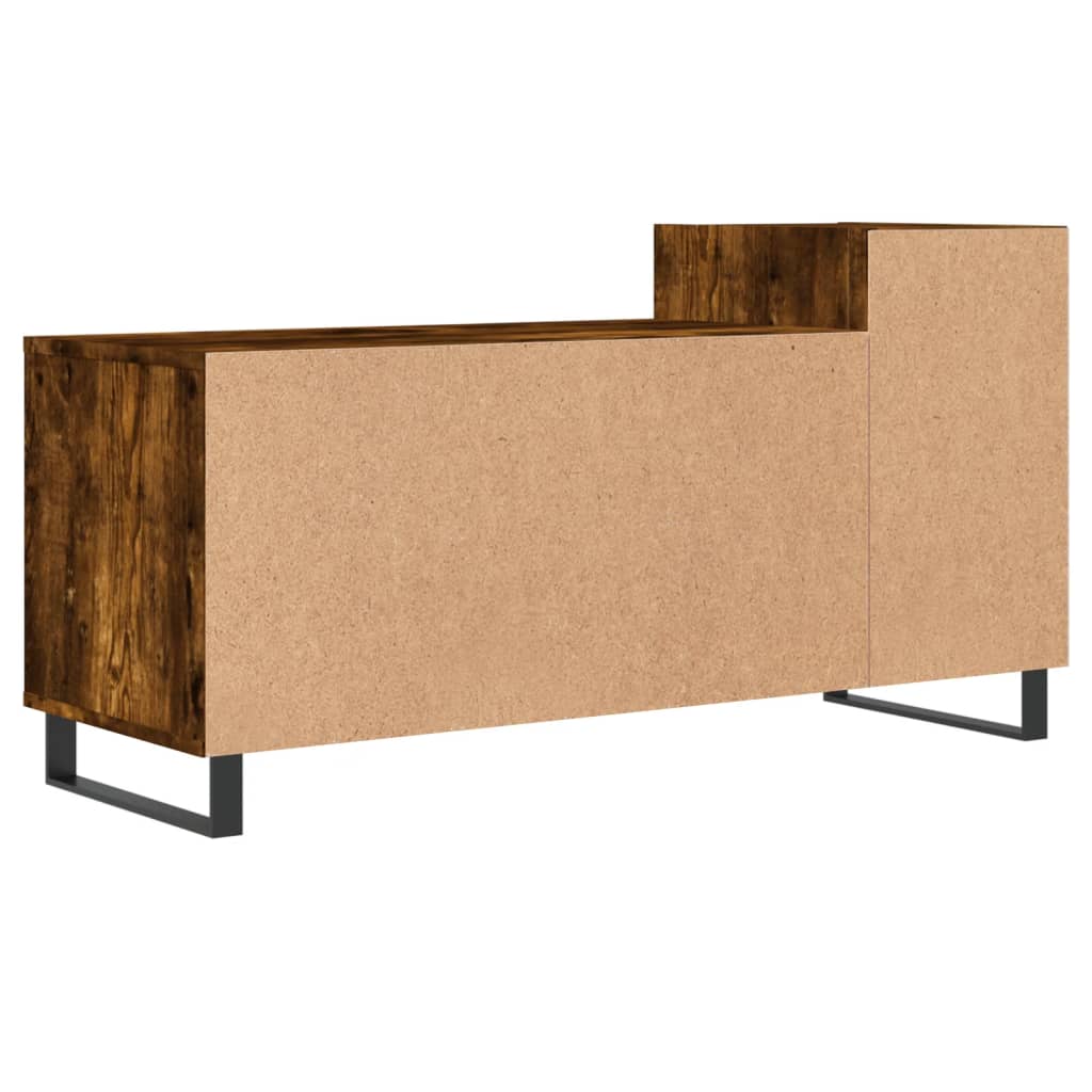 Mobile TV Rovere Fumo 100x35x55 cm in Legno Multistrato - homemem39