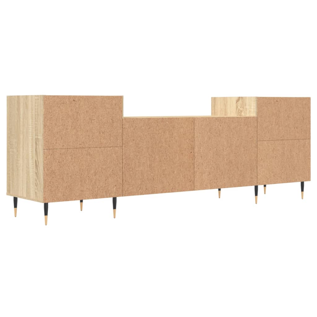 Mobile Porta TV Rovere Sonoma 160x35x55 cm Legno Multistrato