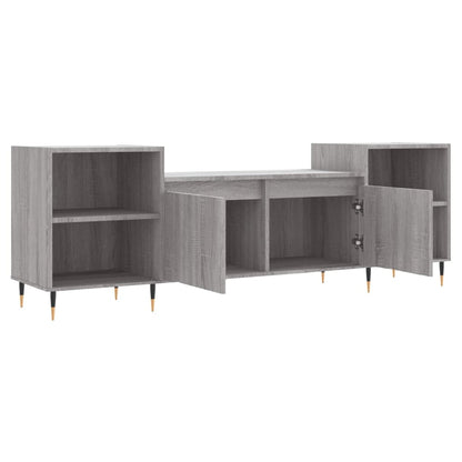 Mobile TV Grigio Sonoma 160x35x55 cm in Legno Multistrato - homemem39