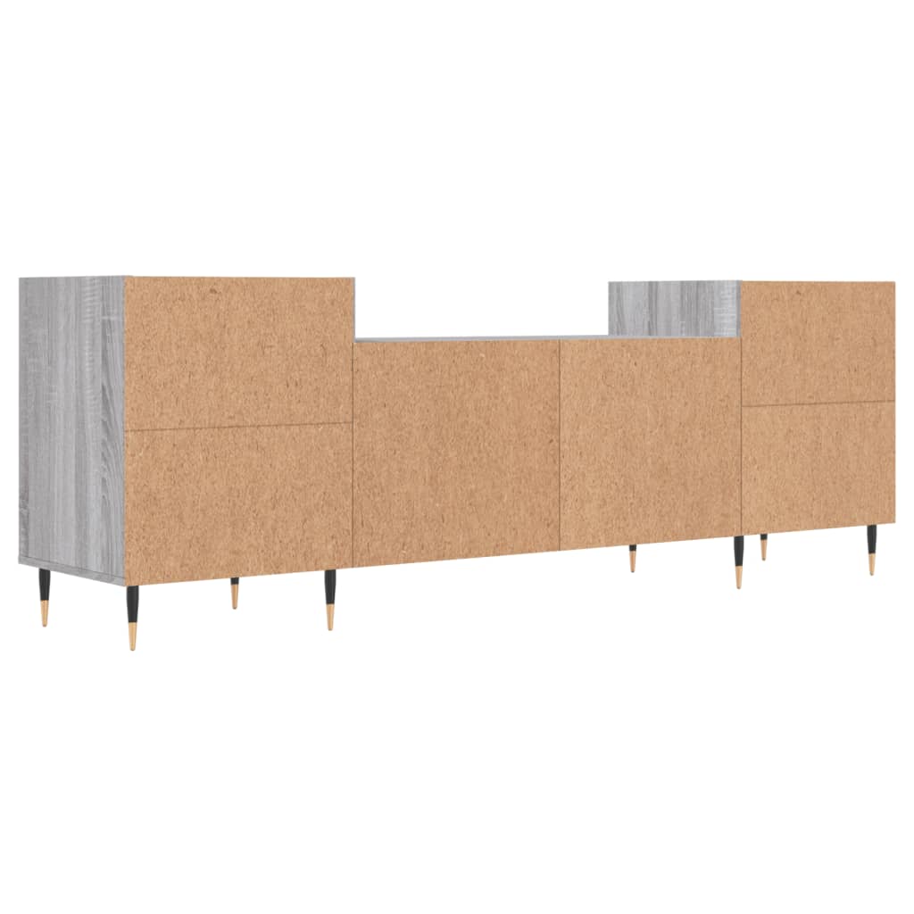 Mobile TV Grigio Sonoma 160x35x55 cm in Legno Multistrato - homemem39