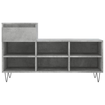 Scarpiera Grigio Cemento 102x36x60 cm in Legno Multistrato - homemem39