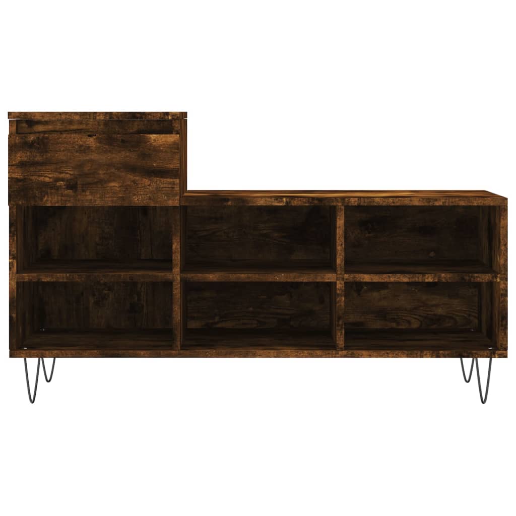 Scarpiera Rovere Fumo 102x36x60 cm in Legno Multistrato - homemem39