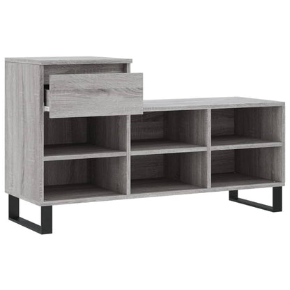 Scarpiera Grigio Sonoma 102x36x60 cm in Legno Multistrato - homemem39
