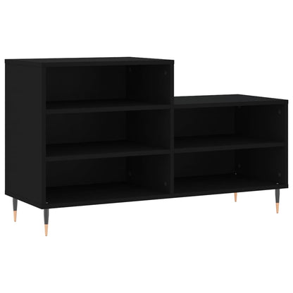 Scarpiera Nera 102x36x60 cm in Legno Multistrato - homemem39