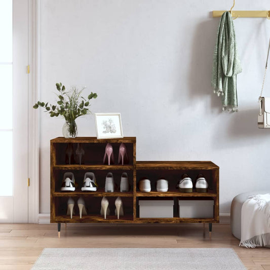 Scarpiera Rovere Fumo 102x36x60 cm in Legno Multistrato - homemem39