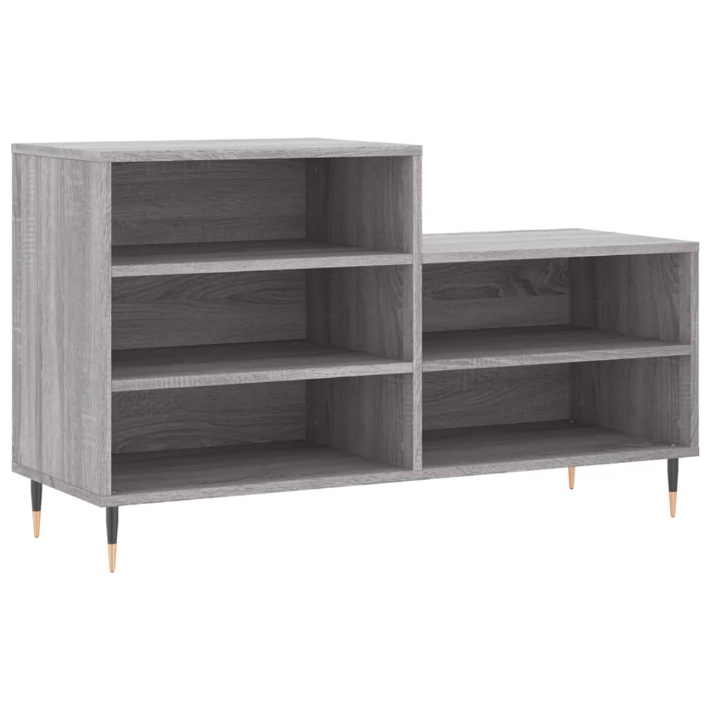 Scarpiera Grigio Sonoma 102x36x60 cm in Legno Multistrato - homemem39
