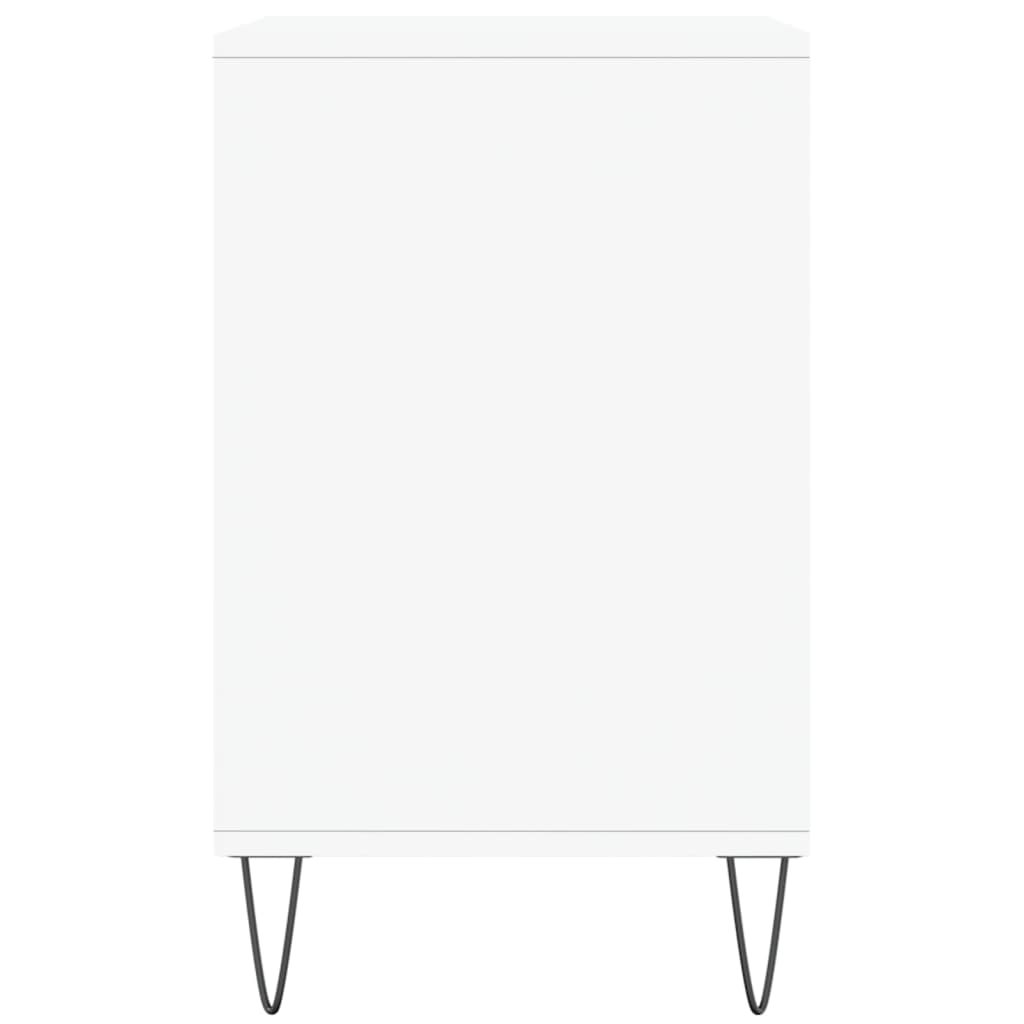 Scarpiera Bianco Lucido 102x36x60 cm in Legno Multistrato - homemem39