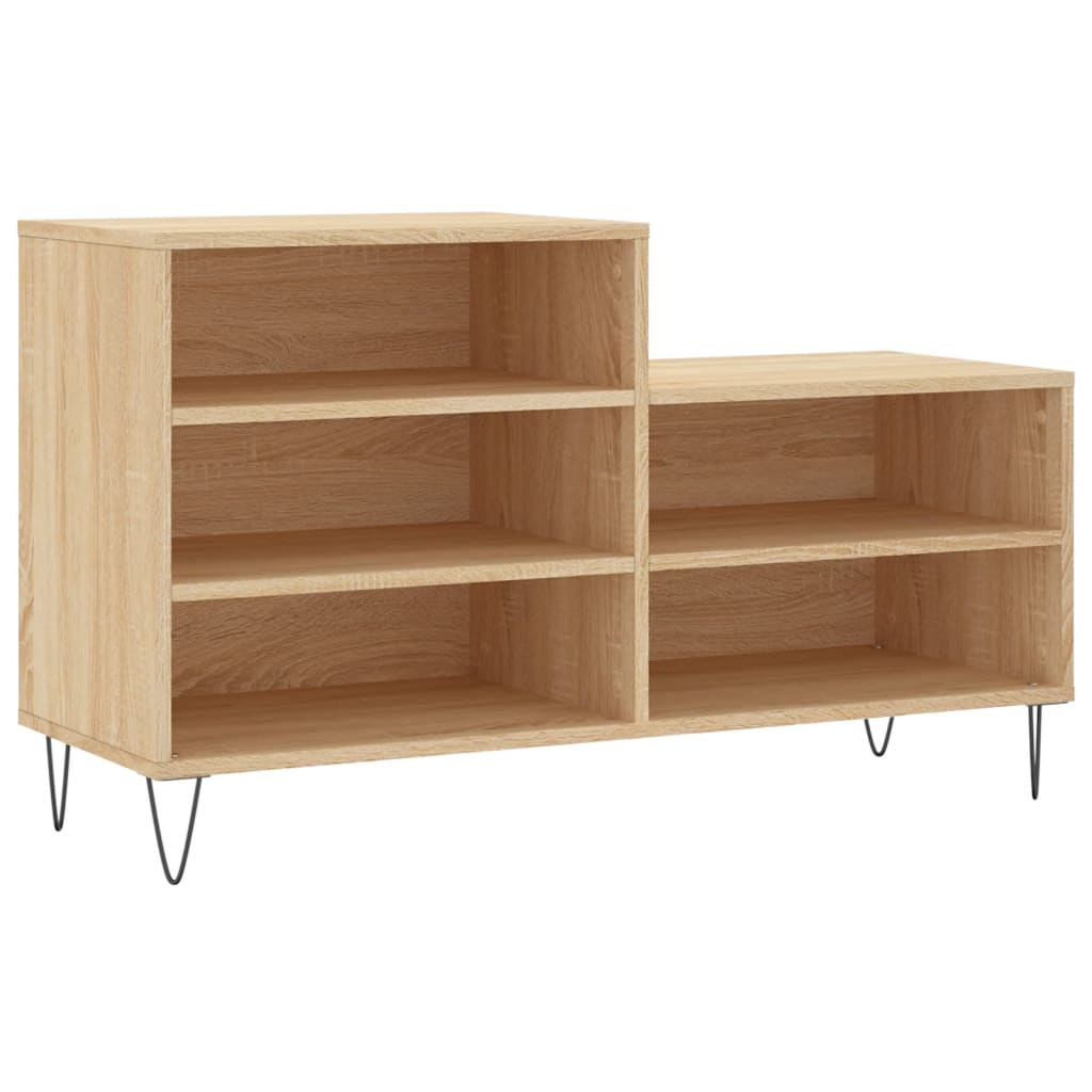 Scarpiera Rovere Sonoma 102x36x60 cm in Legno Multistrato - homemem39