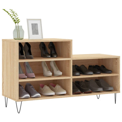 Scarpiera Rovere Sonoma 102x36x60 cm in Legno Multistrato - homemem39