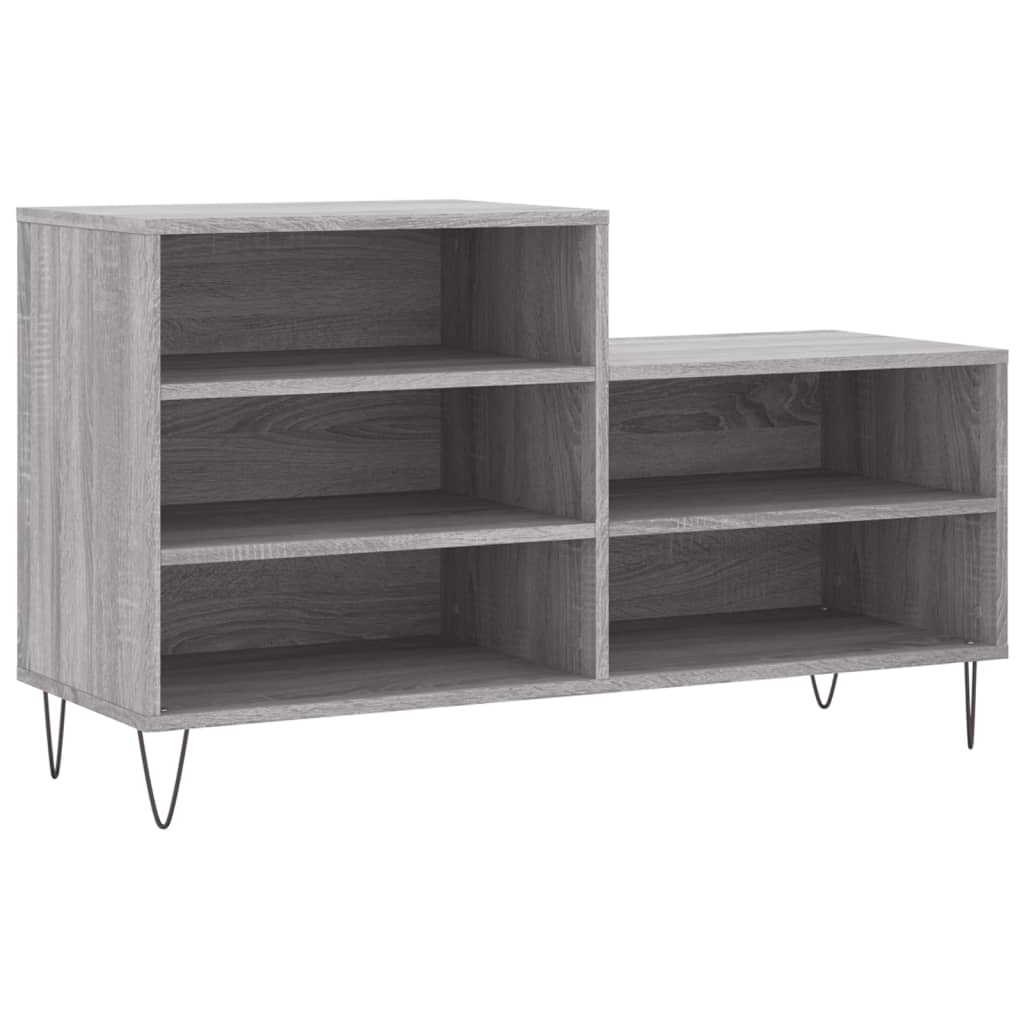 Scarpiera Grigio Sonoma 102x36x60 cm in Legno Multistrato - homemem39