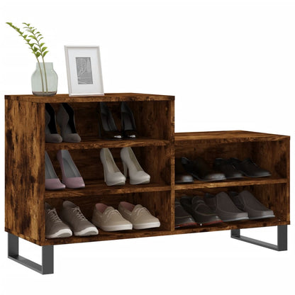 Scarpiera Rovere Fumo 102x36x60 cm in Legno Multistrato - homemem39