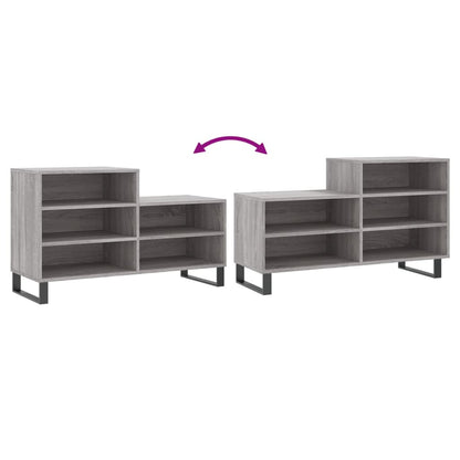 Scarpiera Grigio Sonoma 102x36x60 cm in Legno Multistrato - homemem39