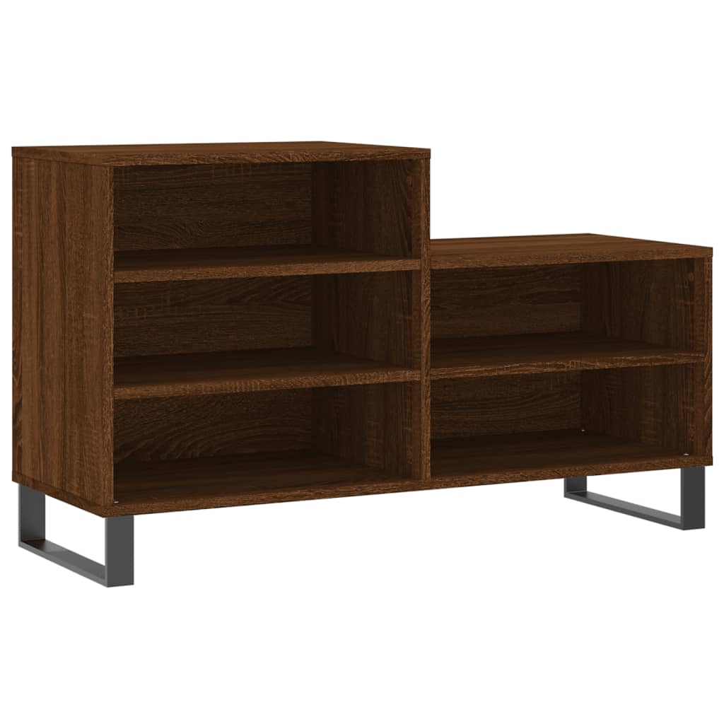 Scarpiera Rovere Marrone 102x36x60 cm in Legno Multistrato - homemem39