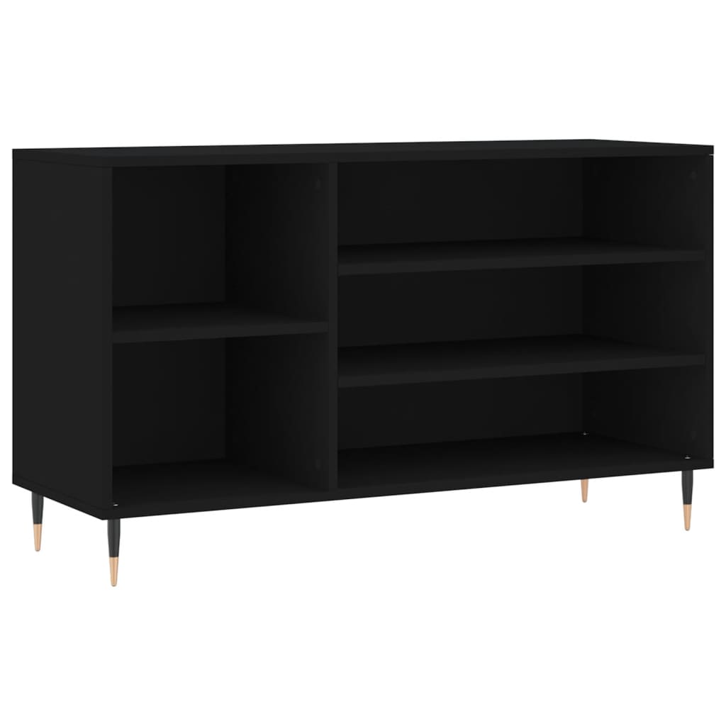 Scarpiera Nera 102x36x60 cm in Legno Multistrato - homemem39