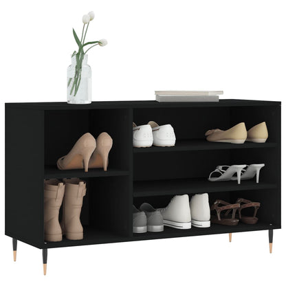 Scarpiera Nera 102x36x60 cm in Legno Multistrato - homemem39