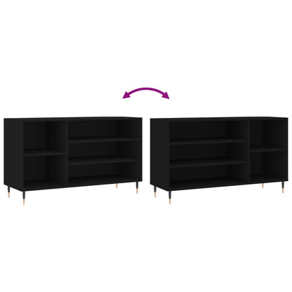 Scarpiera Nera 102x36x60 cm in Legno Multistrato - homemem39