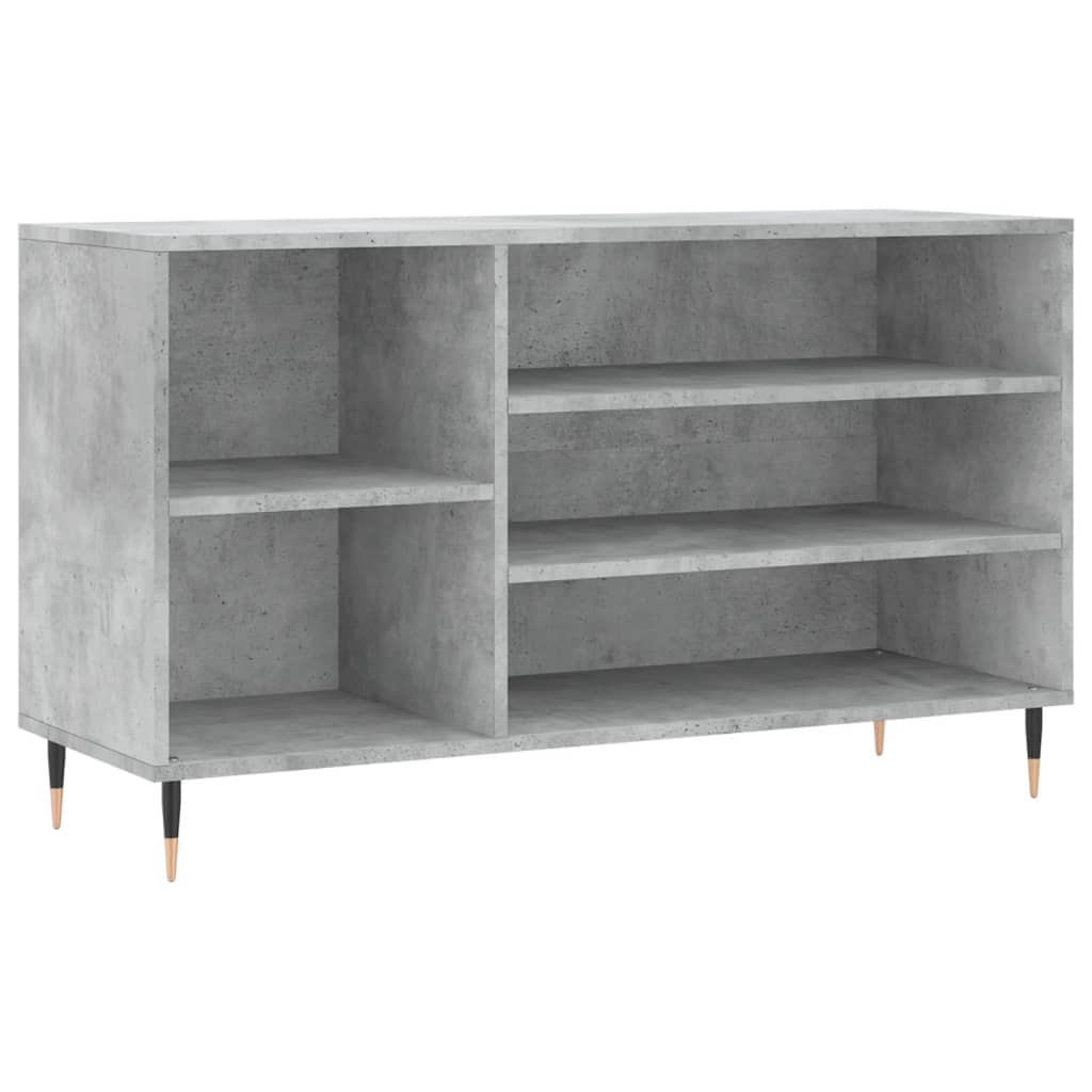 Scarpiera Grigio Cemento 102x36x60 cm in Legno Multistrato - homemem39