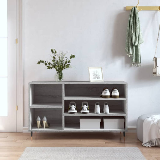 Scarpiera Grigio Sonoma 102x36x60 cm in Legno Multistrato - homemem39