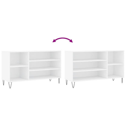 Scarpiera Bianca 102x36x60 cm in Legno Multistrato - homemem39