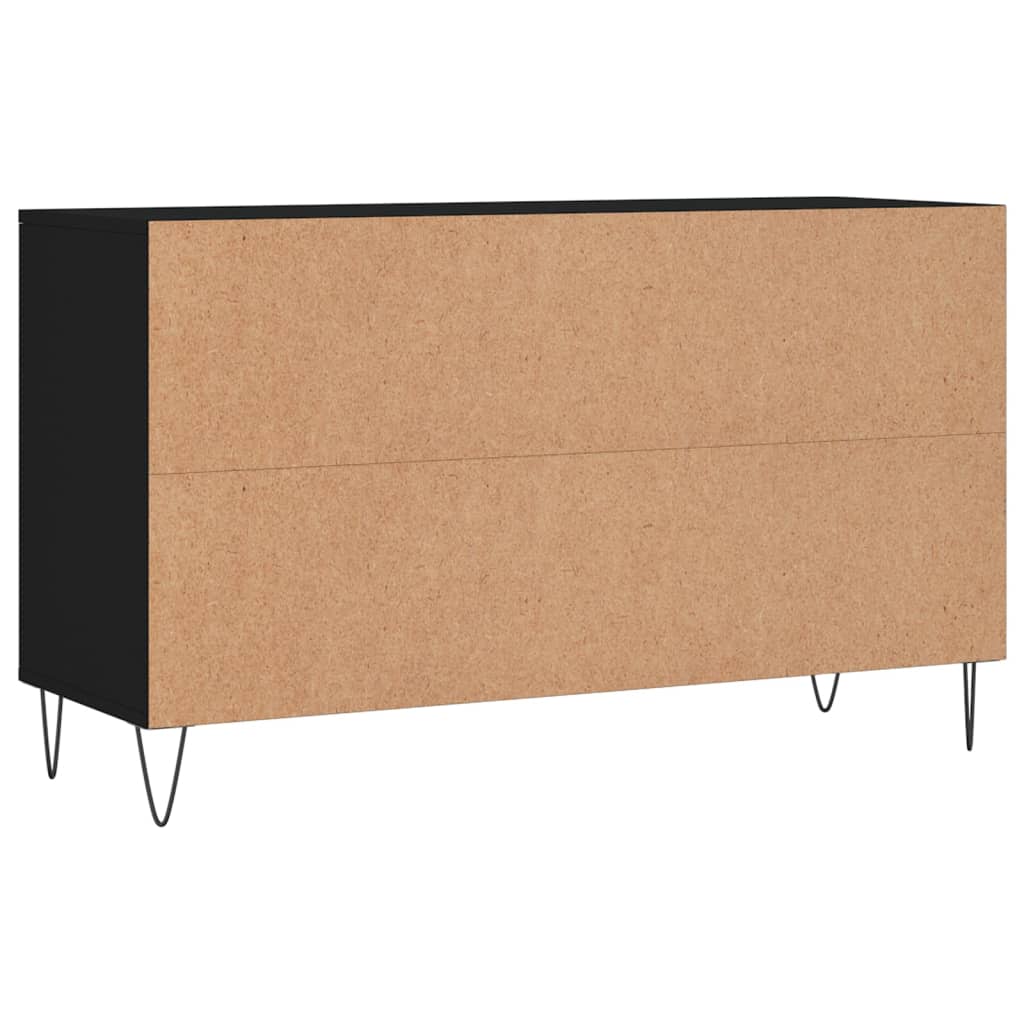 Scarpiera Nera 102x36x60 cm in Legno Multistrato - homemem39