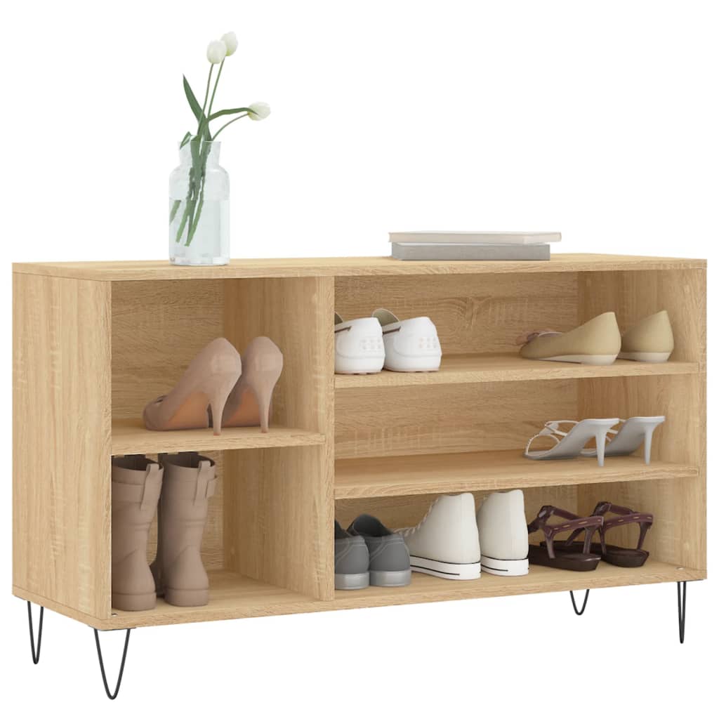 Scarpiera Rovere Sonoma 102x36x60 cm in Legno Multistrato - homemem39