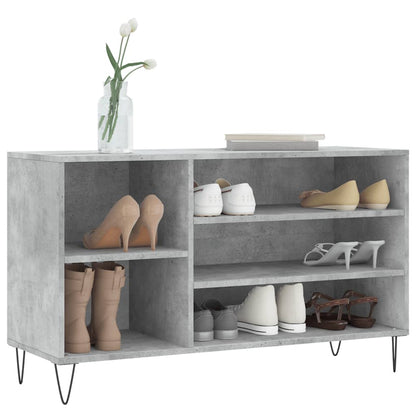 Scarpiera Grigio Cemento 102x36x60 cm in Legno Multistrato - homemem39