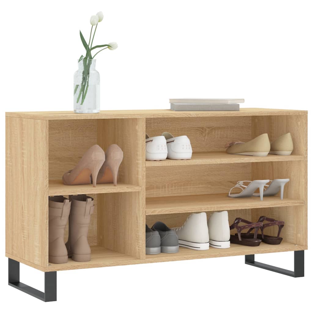 Scarpiera Rovere Sonoma 102x36x60 cm in Legno Multistrato - homemem39