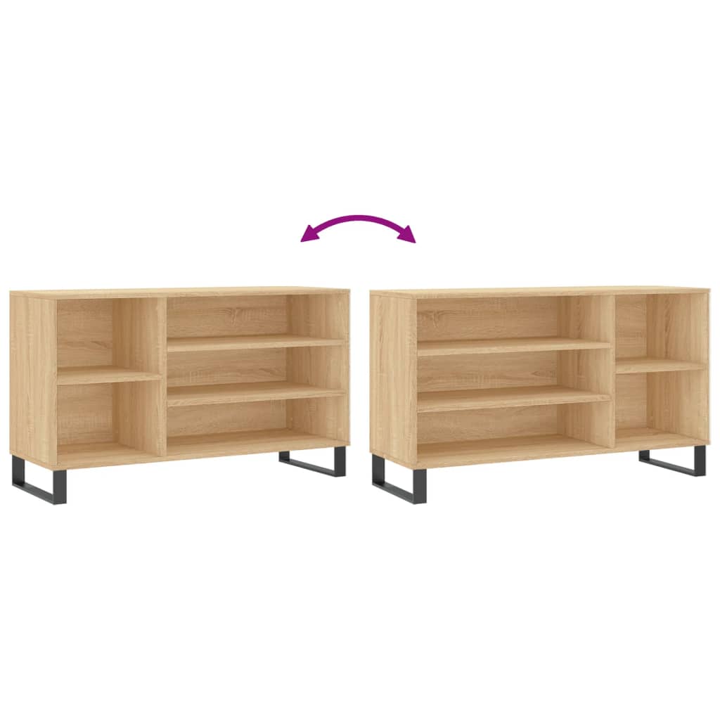 Scarpiera Rovere Sonoma 102x36x60 cm in Legno Multistrato - homemem39