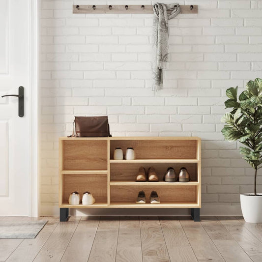 Scarpiera Rovere Sonoma 102x36x60 cm in Legno Multistrato - homemem39