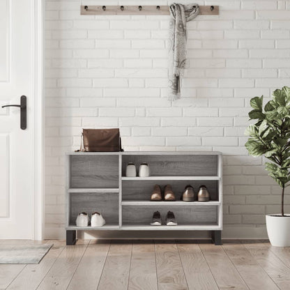 Scarpiera Grigio Sonoma 102x36x60 cm in Legno Multistrato - homemem39