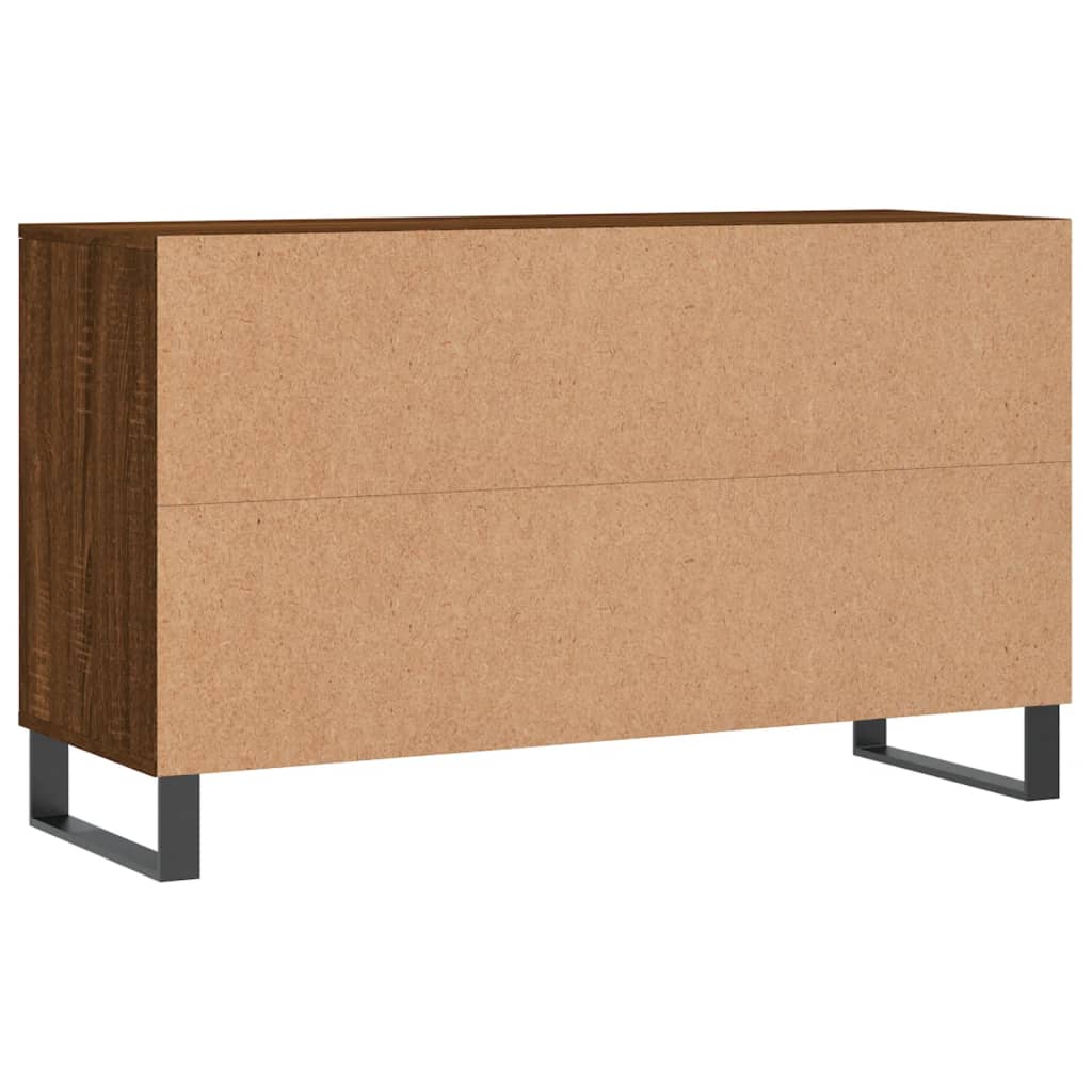 Scarpiera Rovere Marrone 102x36x60 cm in Legno Multistrato