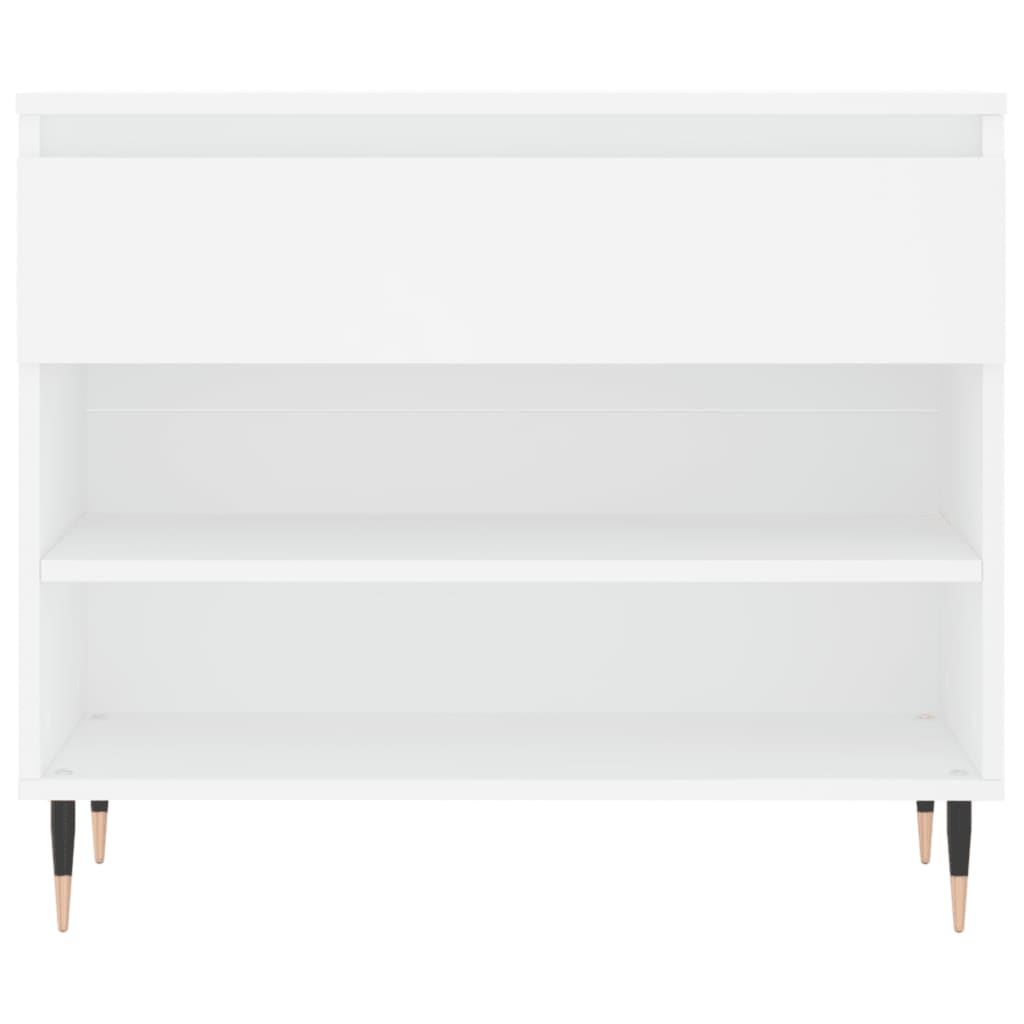 Scarpiera Bianca 70x36x60 cm in Legno Multistrato - homemem39