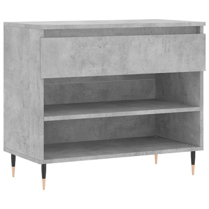 Scarpiera Grigio Cemento 70x36x60 cm in Legno Multistrato - homemem39
