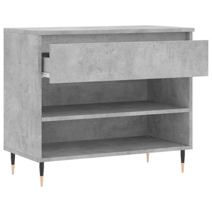 Scarpiera Grigio Cemento 70x36x60 cm in Legno Multistrato - homemem39