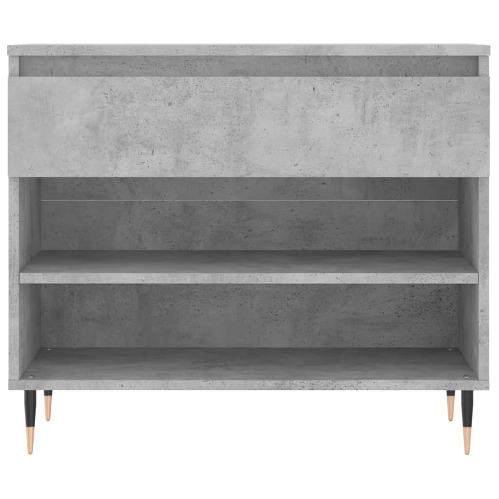 Scarpiera Grigio Cemento 70x36x60 cm in Legno Multistrato - homemem39
