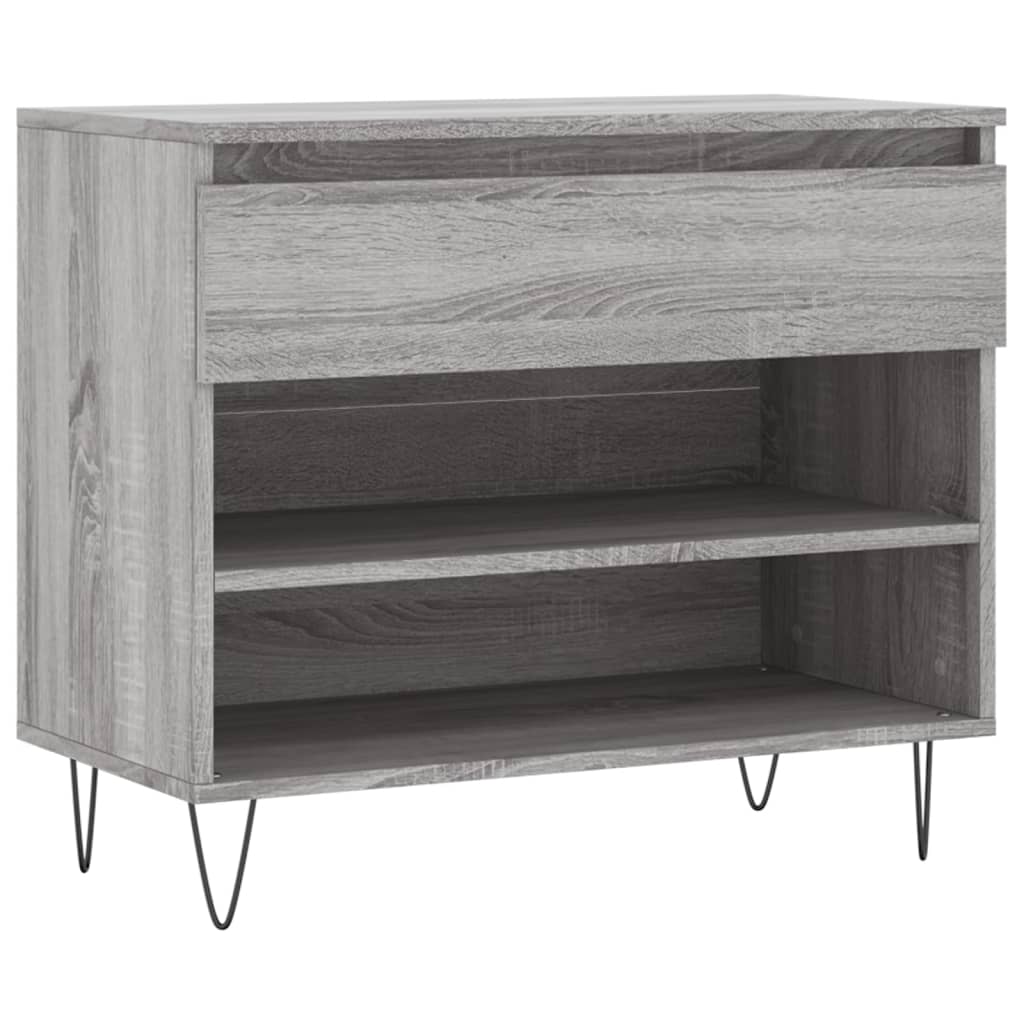 Scarpiera Grigio Sonoma 70x36x60 cm in Legno Multistrato - homemem39