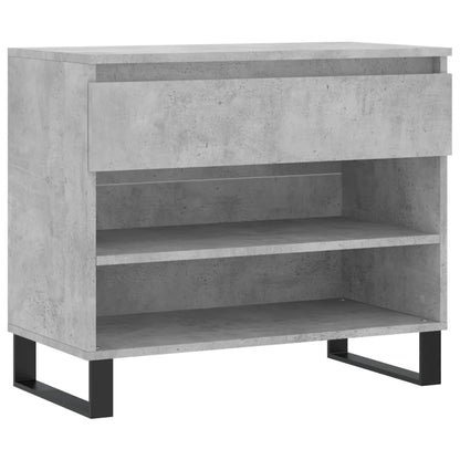 Scarpiera Grigio Cemento 70x36x60 cm in Legno Multistrato - homemem39
