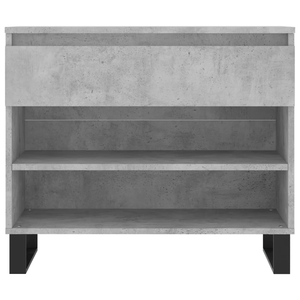 Scarpiera Grigio Cemento 70x36x60 cm in Legno Multistrato - homemem39